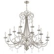 Livex Lighting Daphne 18 Light Foyer Chandelier in Brushed Nickel