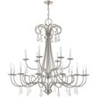 Livex Lighting Daphne 18 Light Foyer Chandelier in Brushed Nickel
