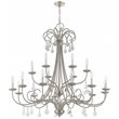 Livex Lighting Daphne 18 Light Foyer Chandelier in Brushed Nickel