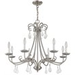 Livex Lighting Daphne 8 Light Chandelier in Brushed Nickel