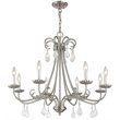 Livex Lighting Daphne 8 Light Chandelier in Brushed Nickel