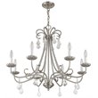 Livex Lighting Daphne 8 Light Chandelier in Brushed Nickel