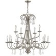 Livex Lighting Daphne 15 Light Foyer Chandelier in Brushed Nickel
