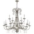 Livex Lighting Daphne 15 Light Foyer Chandelier in Brushed Nickel