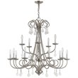 Livex Lighting Daphne 15 Light Foyer Chandelier in Brushed Nickel
