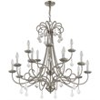 Livex Lighting Daphne 15 Light Foyer Chandelier in Brushed Nickel