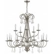 Livex Lighting Daphne 15 Light Foyer Chandelier in Brushed Nickel