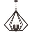 Livex Lighting Prism 6 Light Chandelier in Bronze