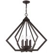 Livex Lighting Prism 6 Light Chandelier in Bronze