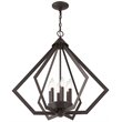 Livex Lighting Prism 6 Light Chandelier in Bronze