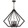 Livex Lighting Prism 6 Light Chandelier in Bronze