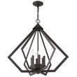 Livex Lighting Prism 6 Light Chandelier in Bronze