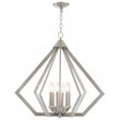 Livex Lighting Prism 6 Light Chandelier in Brushed Nickel
