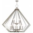 Livex Lighting Prism 15 Light Foyer Chandelier in Brushed Nickel