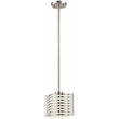 Livex Lighting Hilliard Mini Pendant Light in Brushed Nickel