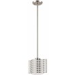 Livex Lighting Hilliard Mini Pendant Light in Brushed Nickel
