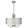 Livex Lighting Arabesque 5 Light Pendant Light in Brushed Nickel