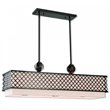 Livex Lighting Arabesque 9 Light Linear Chandelier in English Bronze