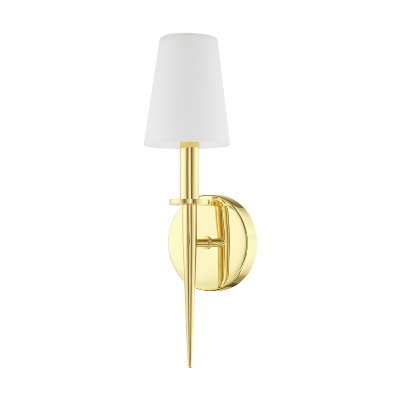Livex Lighting Witten ADA Wall Sconce in Polished Brass