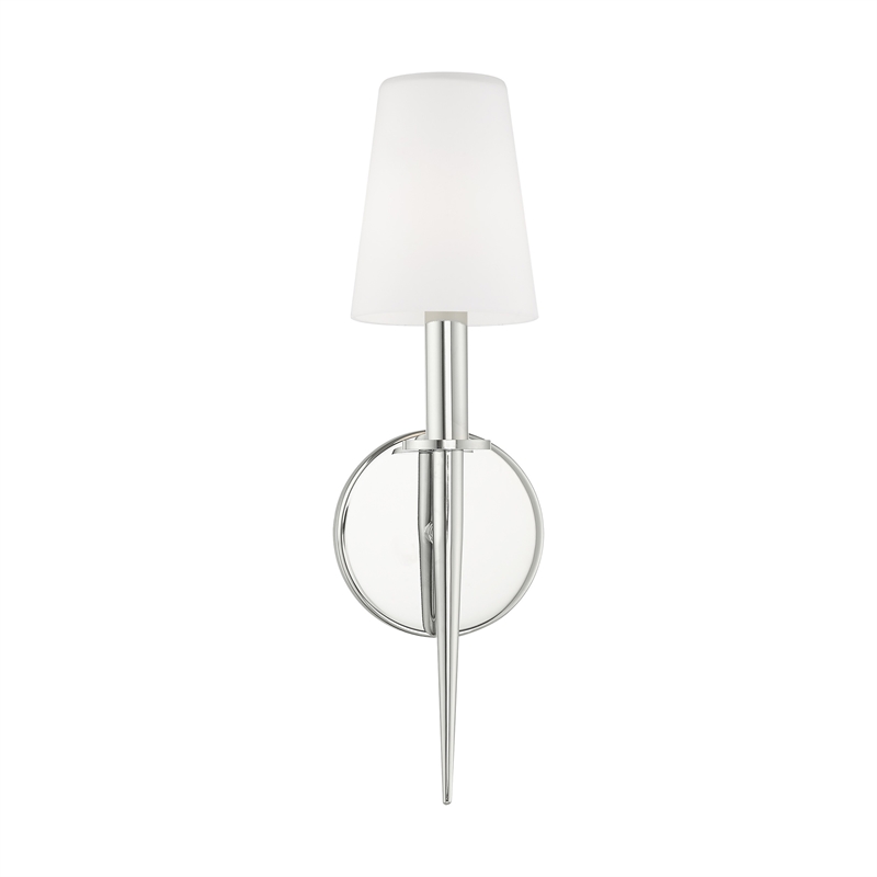 Livex Lighting Witten 1-Light Transitional Metal Wall Sconce in Polished Chrome