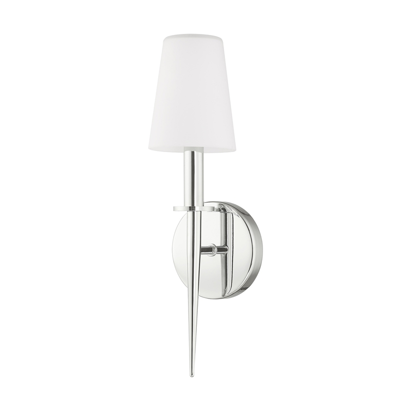 Livex Lighting Witten 1-Light Transitional Metal Wall Sconce in Polished Chrome
