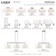 Livex Lighting 3-Light Contemporary Metal & Fabric Wall Sconce in Brushed Nickel
