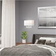 Livex Lighting 3-Light Contemporary Metal & Fabric Wall Sconce in Brushed Nickel
