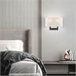 Livex Lighting 2-Light Contemporary Metal & Fabric Wall Sconce in Bronze