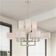 Livex Lighting Rubix 12 Light Foyer Chandelier in Brushed Nickel