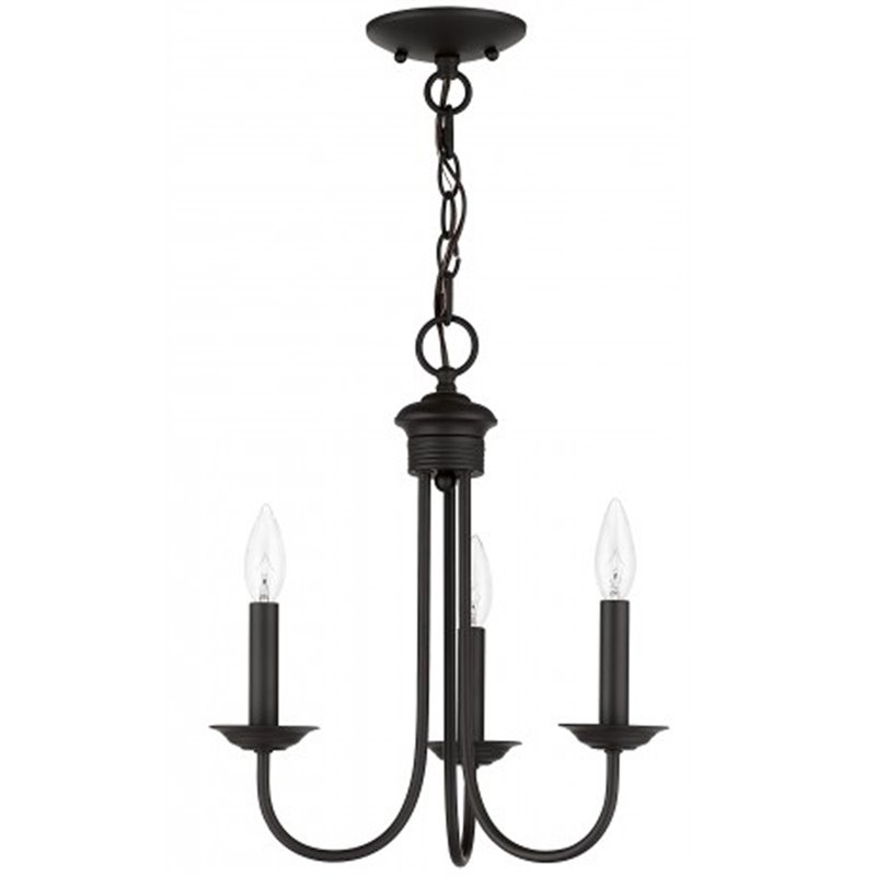 Livex Lighting Estate 3 Light Chandelier in Bronze