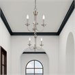 Livex Lighting Estate 3 Light Chandelier in Brushed Nickel