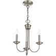 Livex Lighting Estate 3 Light Chandelier in Brushed Nickel