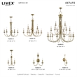 Livex Lighting Estate 5 Light Chandelier in Antique Brass
