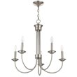 Livex Lighting Estate 5 Light Chandelier in Brushed Nickel