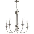Livex Lighting Estate 5 Light Chandelier in Brushed Nickel