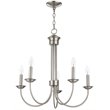 Livex Lighting Estate 5 Light Chandelier in Brushed Nickel