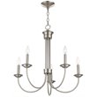Livex Lighting Estate 5 Light Chandelier in Brushed Nickel