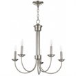 Livex Lighting Estate 5 Light Chandelier in Brushed Nickel