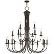 Livex Lighting Estate 15 Light Foyer Chandelier in Bronze