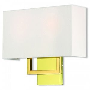 Livex Lighting Pierson 2 Light ADA Wall Sconce in Polished Brass
