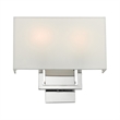 Livex Pierson 2 Light ADA Wall Sconce in Polished Chrome