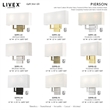 Livex Lighting Pierson 2 Light ADA Wall Sconce in Antique Brass