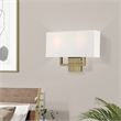 Livex Lighting Pierson 2 Light ADA Wall Sconce in Antique Brass