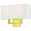 Livex Lighting Pierson 2 Light ADA Wall Sconce in Polished Brass