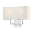 Livex Pierson 2 Light ADA Wall Sconce in Polished Chrome