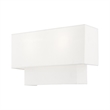 Livex Lighting Claremont 2 Light ADA Wall Sconce in Brushed Nickel