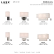 Livex Lighting Claremont 2 Light Semi Flush Mount in English Bronze