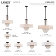 Livex Lighting Carlisle 2 Light Semi Flush Mount in English Bronze