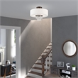 Livex Lighting Carlisle 3 Light Semi Flush Mount in English Bronze