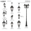 Livex Lighting Morgan Outdoor Wall Lantern in Textured Black